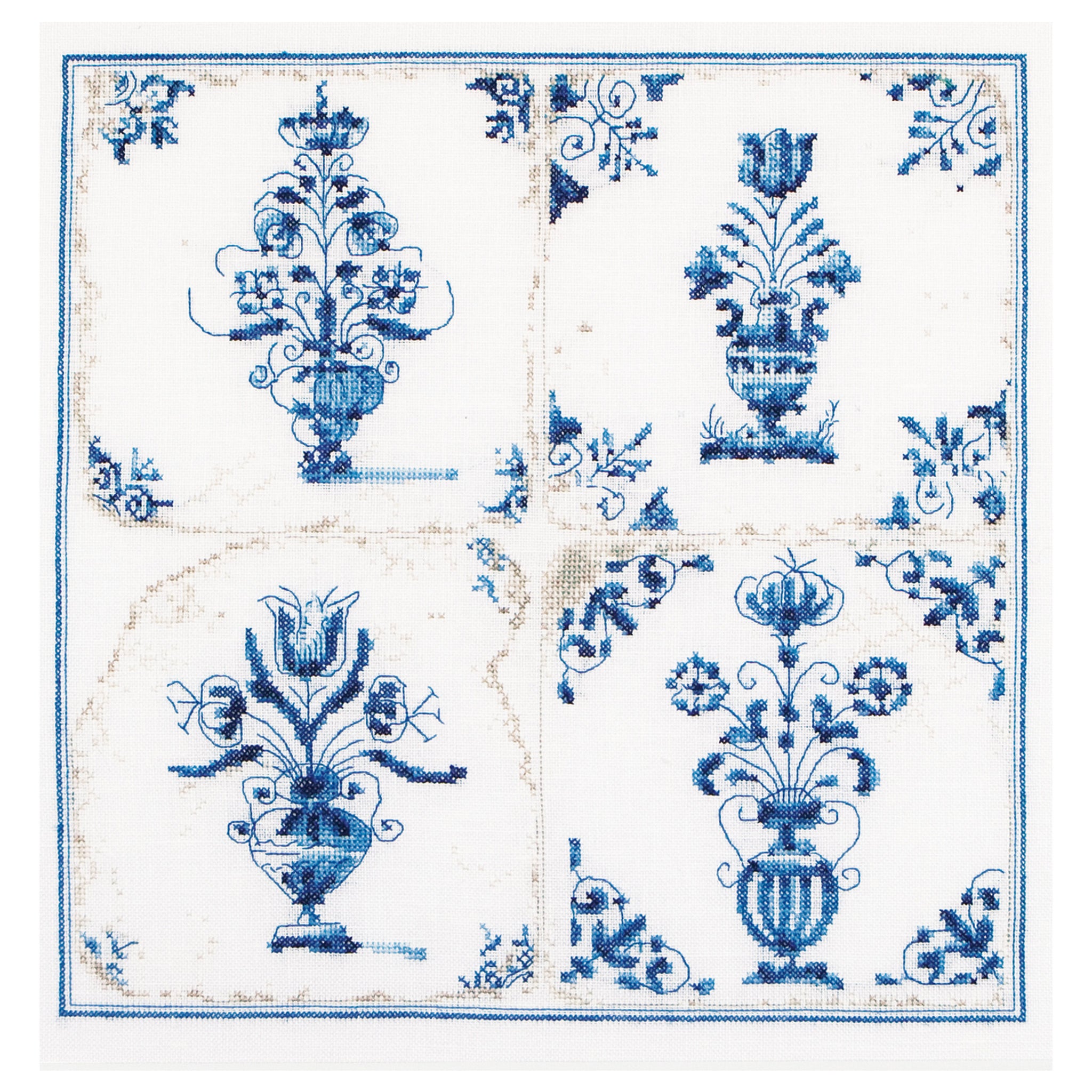Antieke Tegels Bloemenvazen ​​- Aida - 18 stuks - 483A