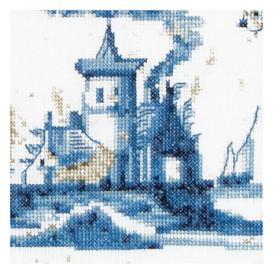 Antique Tiles Villages - Linen - 36 - 484