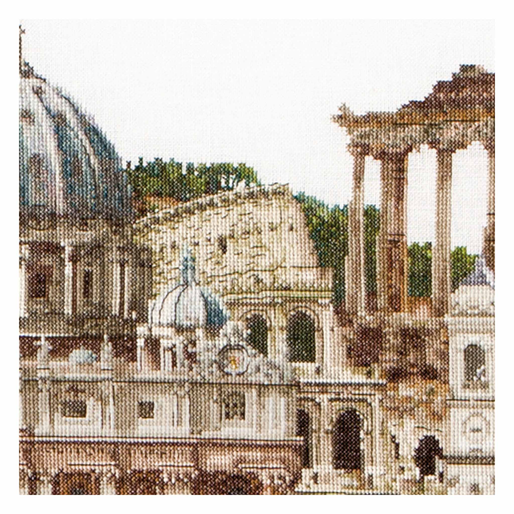 Counted Cross Stitch Kit Rome Italy - Aida 18 Count