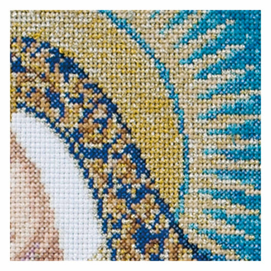 Counted Cross Stitch Kit Our Lady of the Gate of Dawn close up