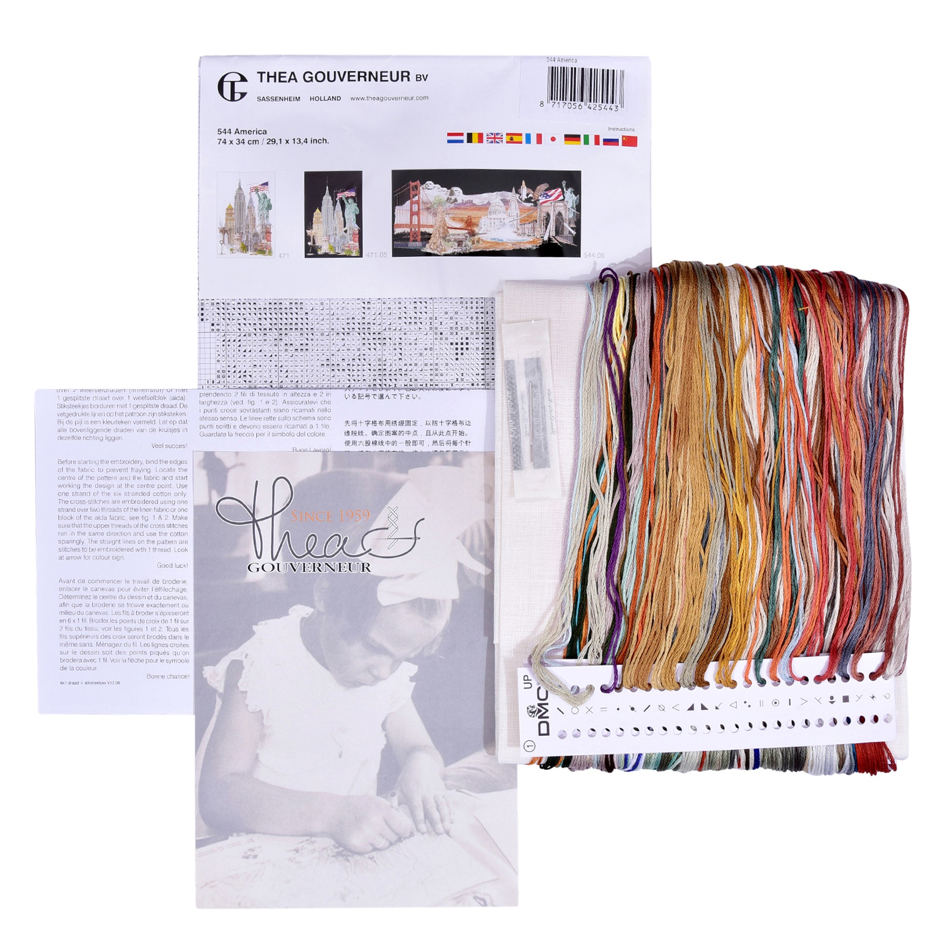 America - Linen - 36 count - 544-Thea Gouverneur Since 1959