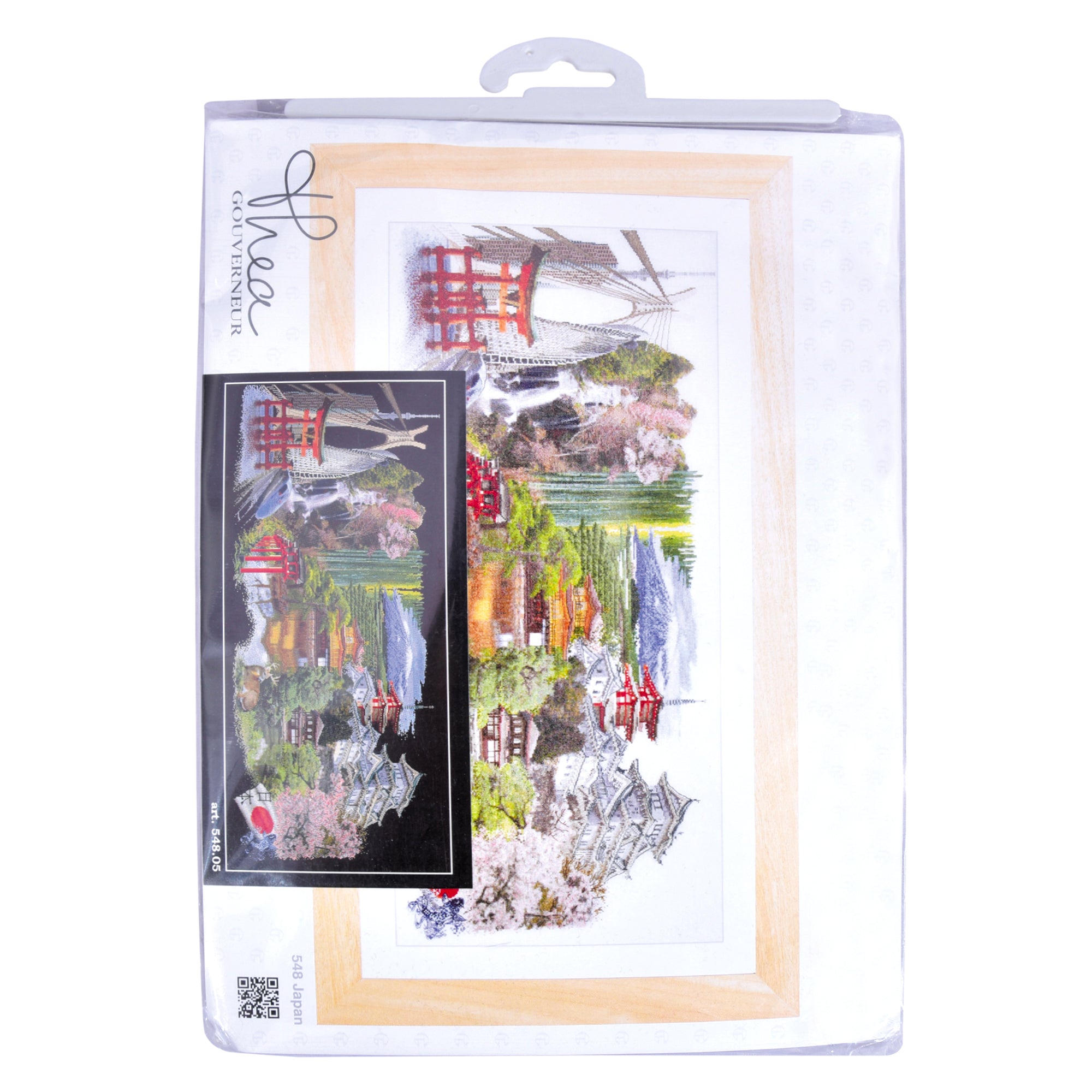 Counted Cross Stitch Kit Japan - Black Aida 18 Count