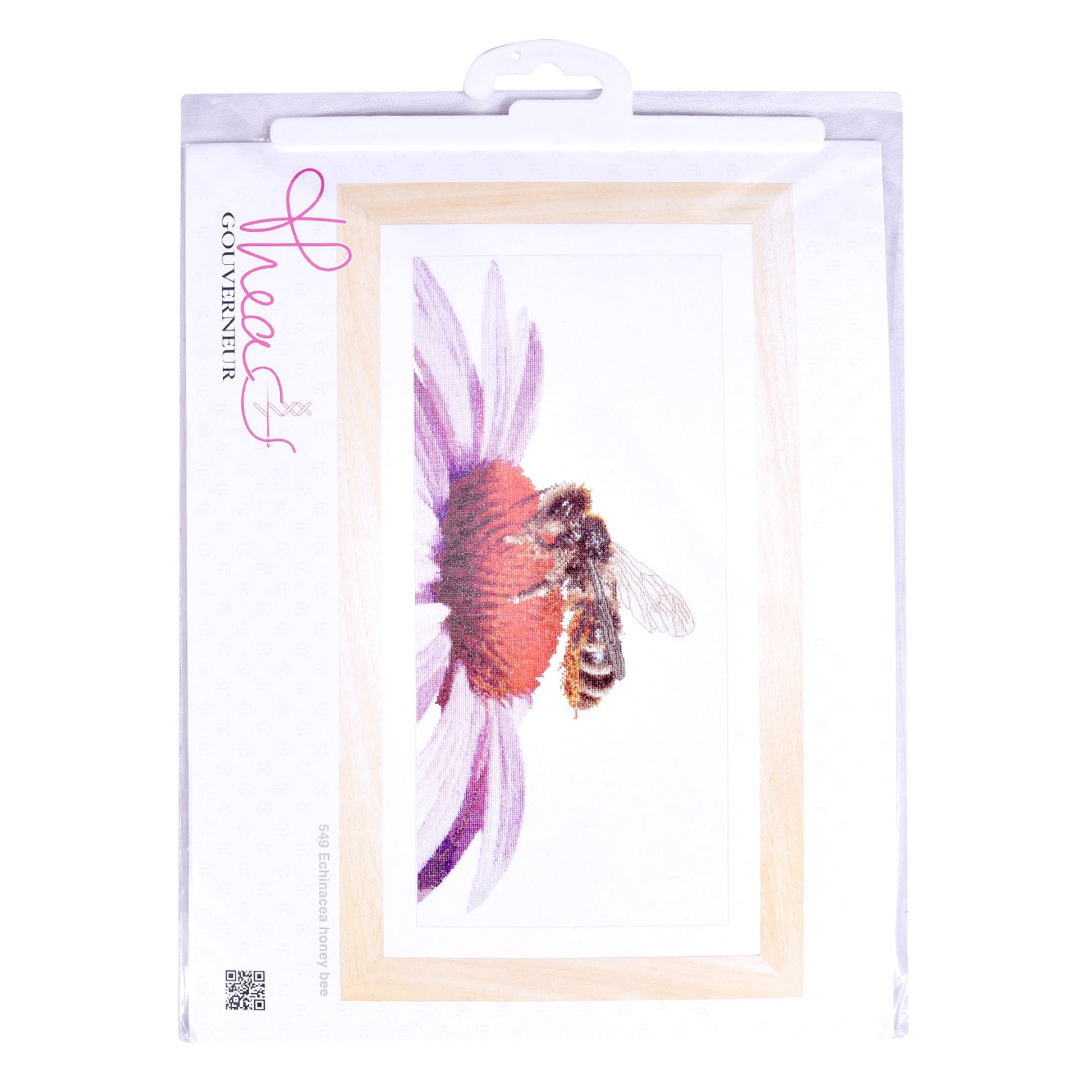 Bee on Echinacea - Linen - 36 - 549-Thea Gouverneur Since 1959