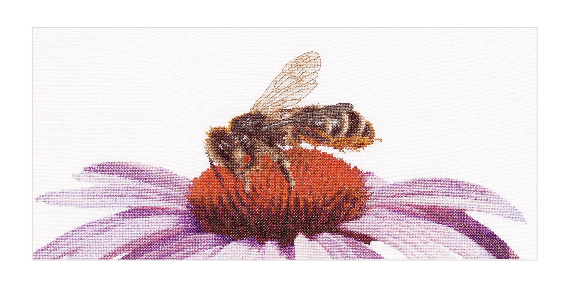 Bee on Echinacea - Linen - 36 - 549-Thea Gouverneur Since 1959