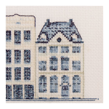 Delfts Blauwe Huizen - Aida - 18 stuks - 552A