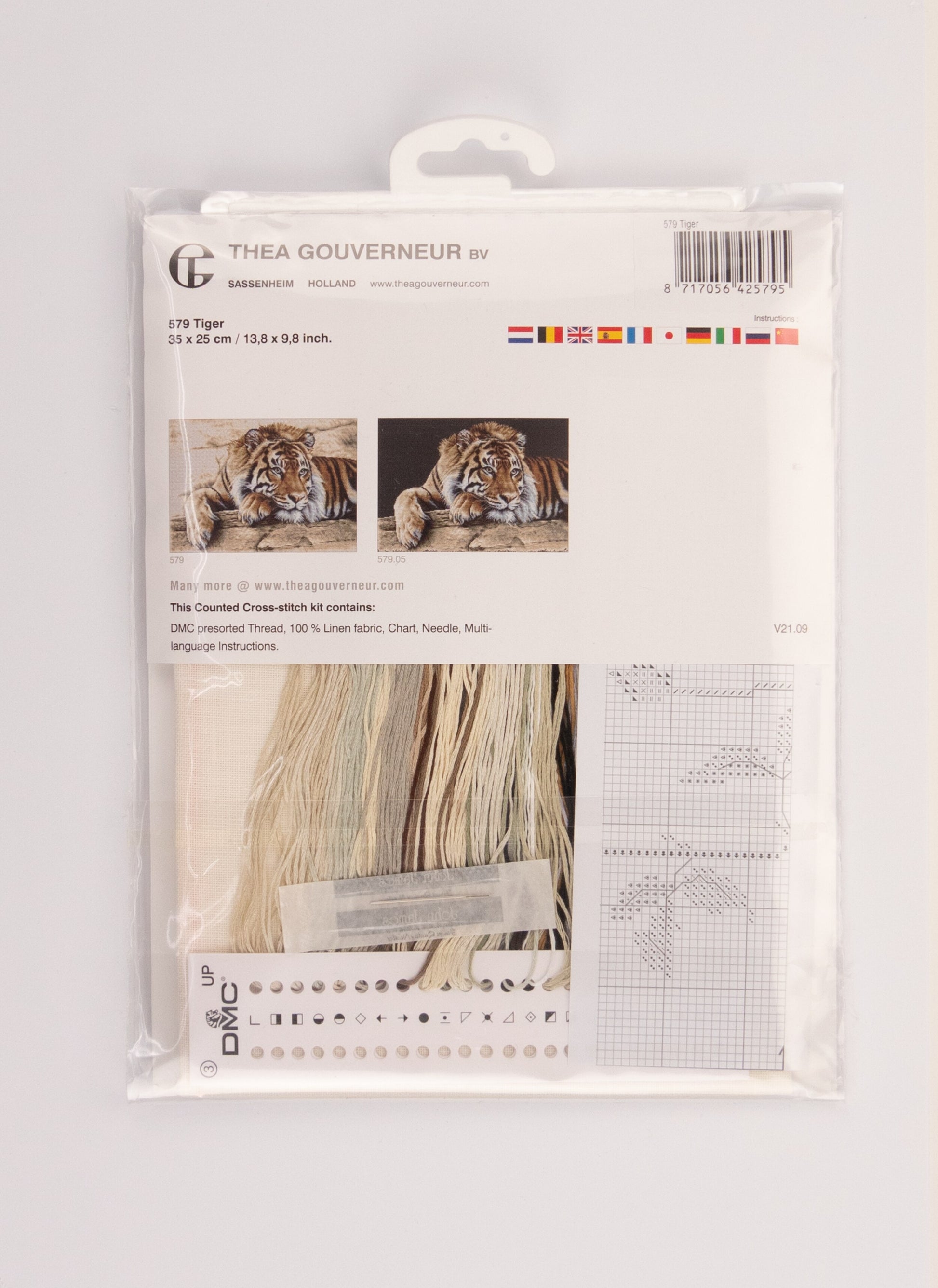 Tiger - Linen - 36 - 579-Thea Gouverneur Since 1959