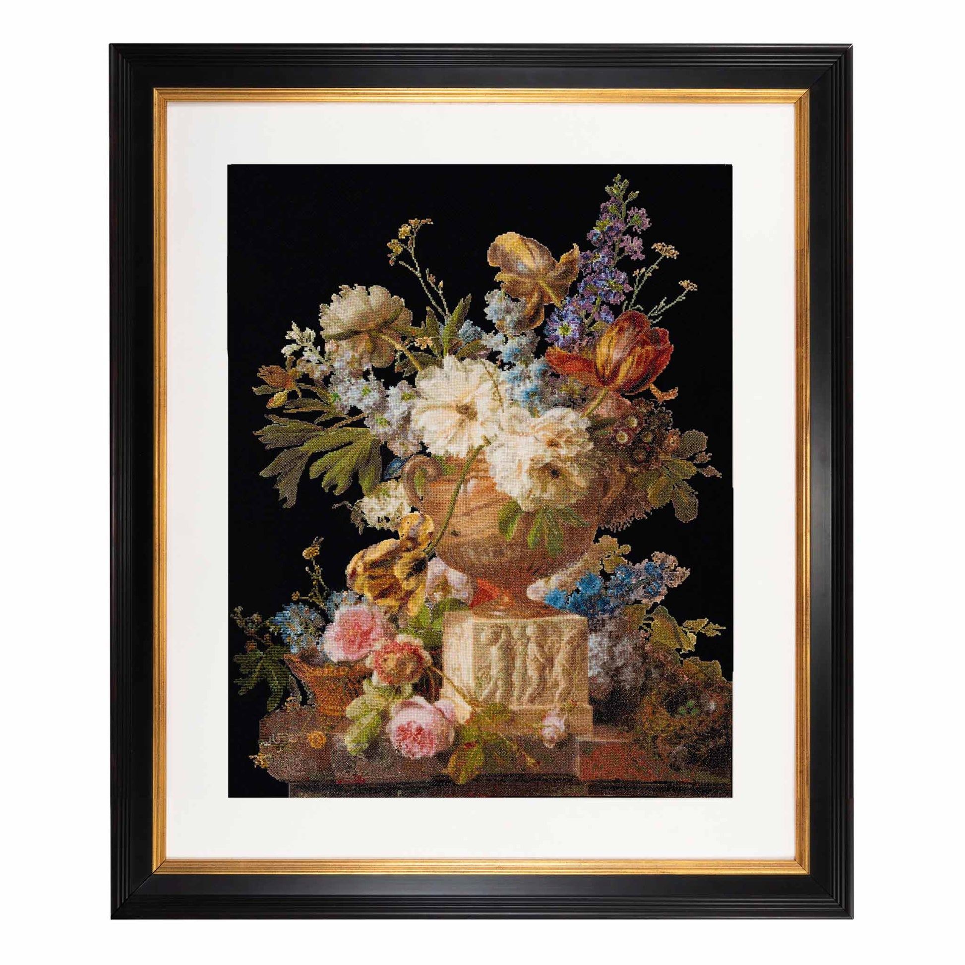 Cross Stitch Kit Flower Still life Alabaster Vase
