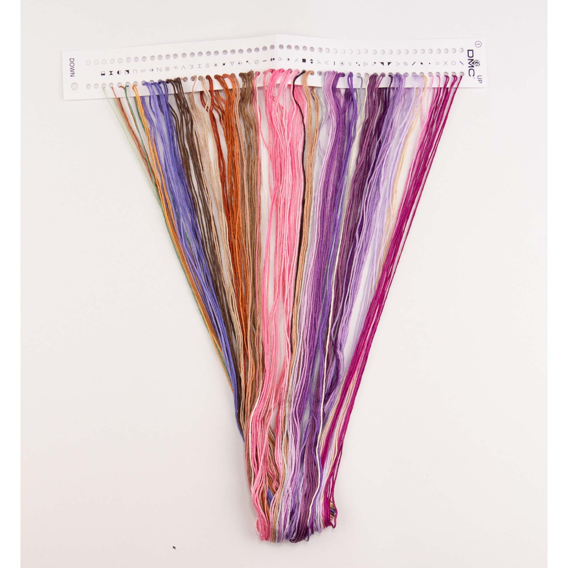 dmc floss presorted on the embroidery threads organizer