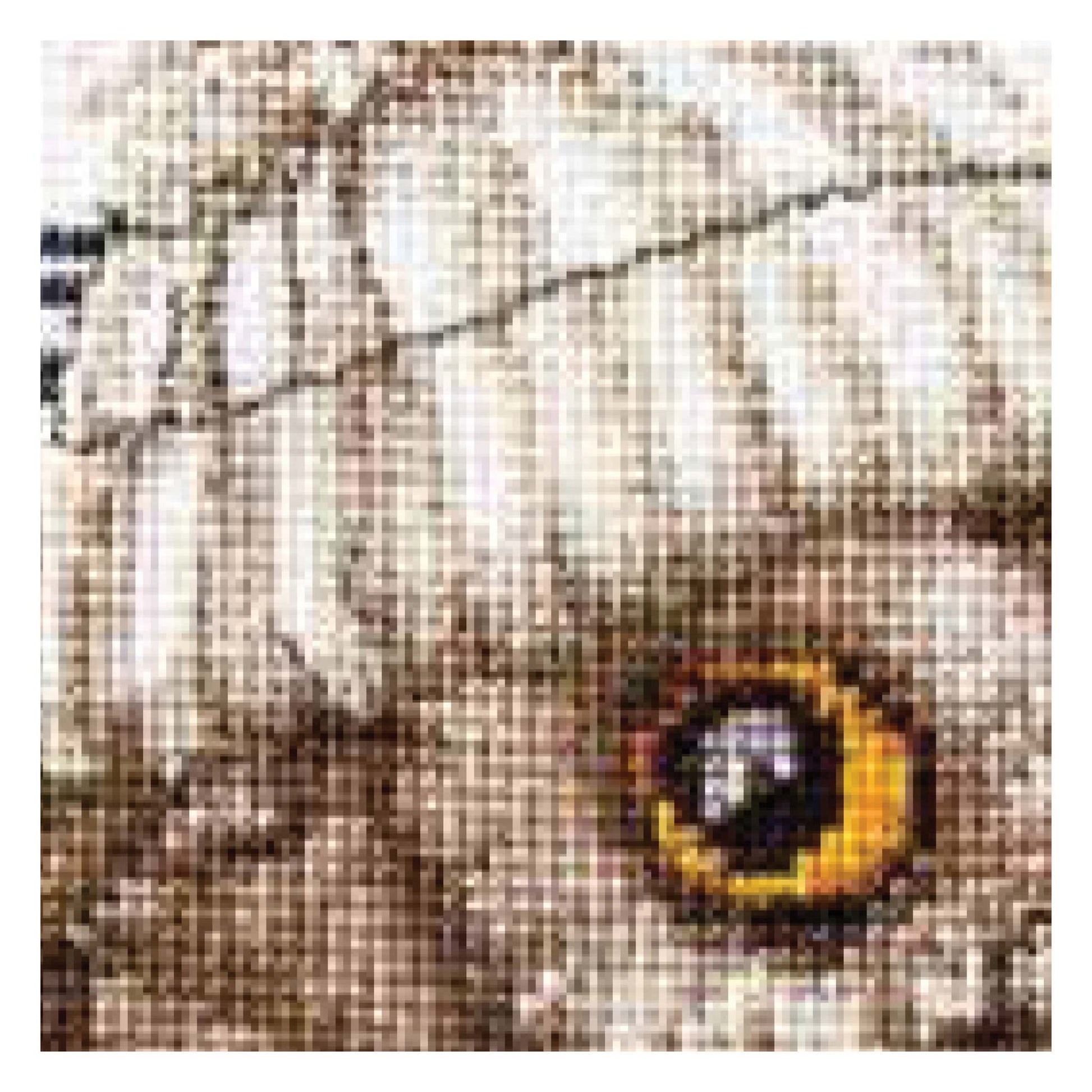 close up winter owl cross stitch