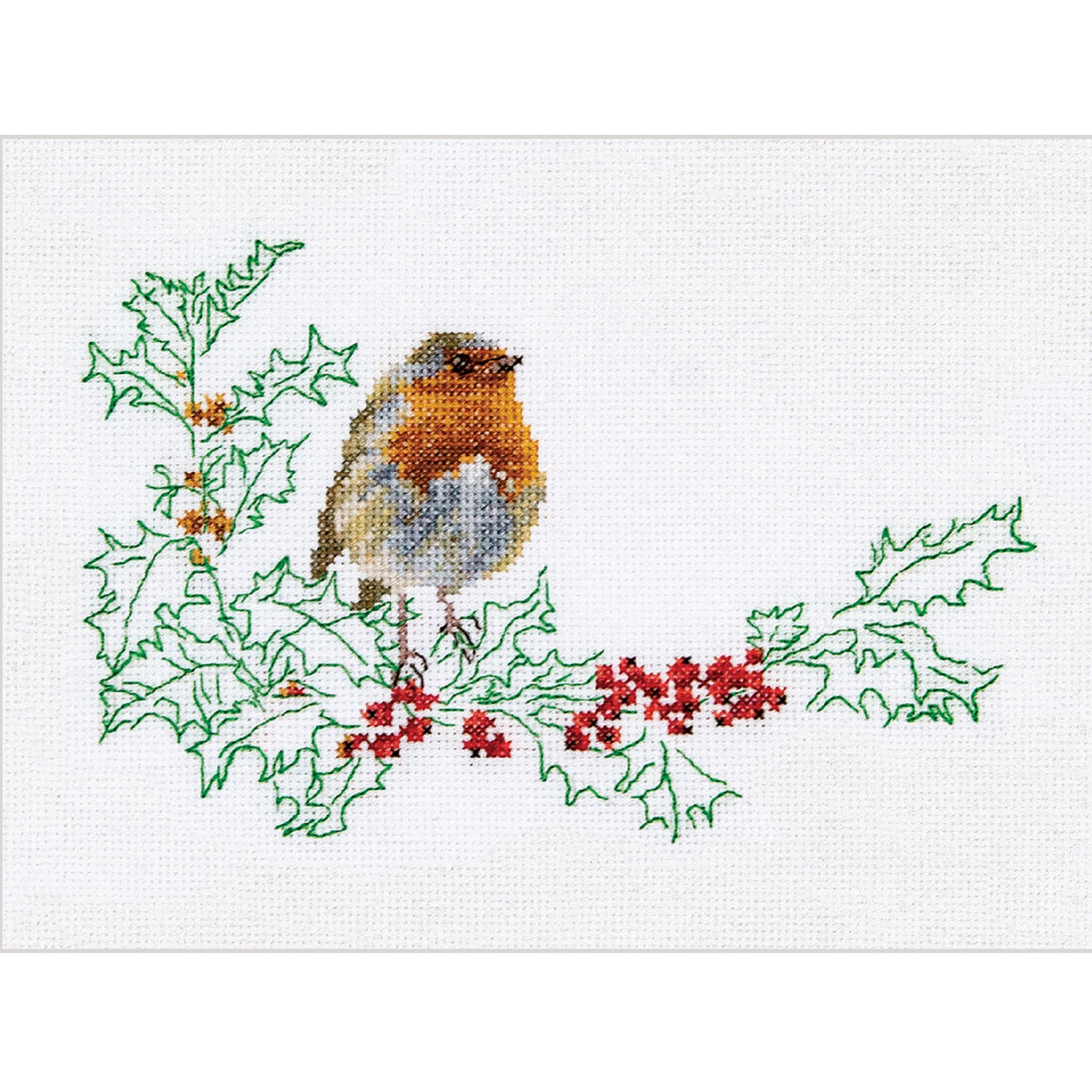 Winter Robin Bird - Aida - 16 - 790A