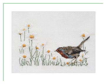 Summer Robin Bird - Linen - 32 - 792