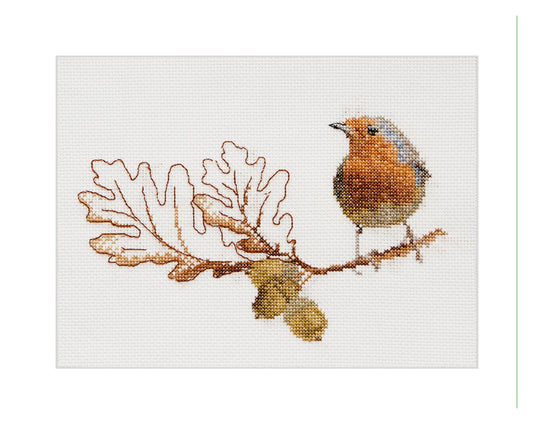 Fall Robin Bird - Linnen - 32 <tc>count</tc> - 793