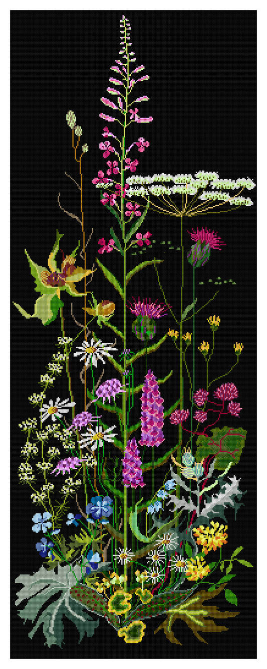 Wild Flowers - Aida Black - 18 - 821.05
