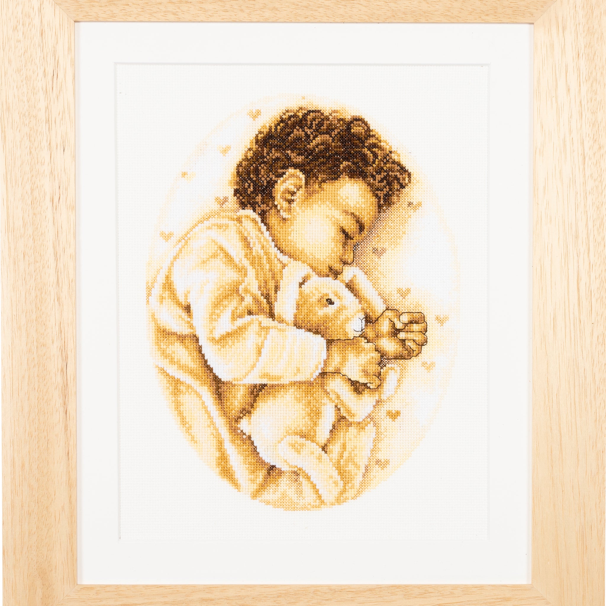 DSB001L - Little Boy - White Linen - 11.8 x 9.8 Inch