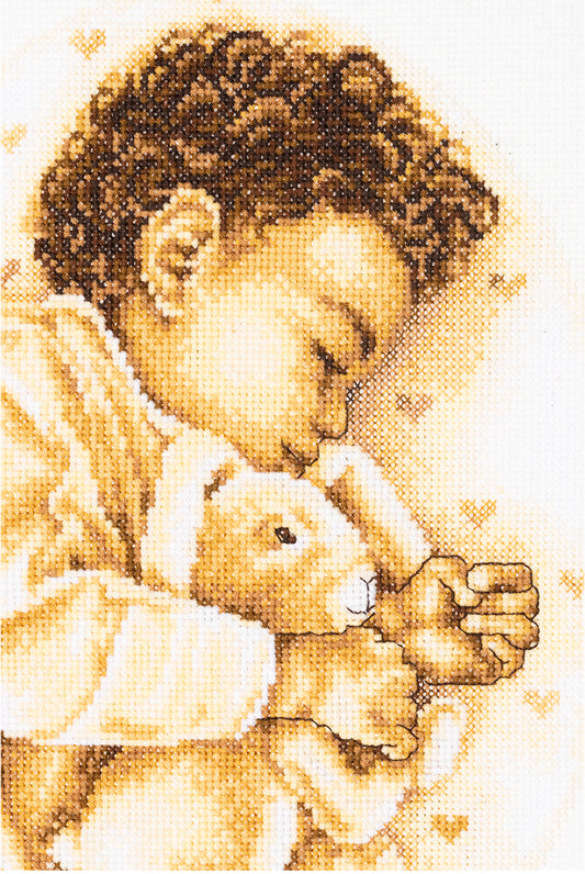 DSB001L - Little Boy - White Linen - 11.8 x 9.8 Inch