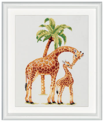 DSB003L - Safari Giraffe - White Linen - 15 x 9.8 Inch