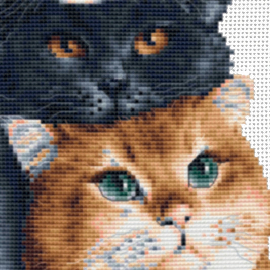 Three Cats - Linen - 28 - DSB012L