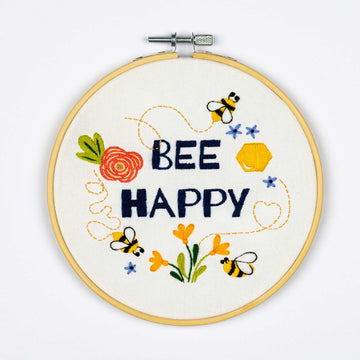 Bee Happy - Stamped fabric -  - DSB038