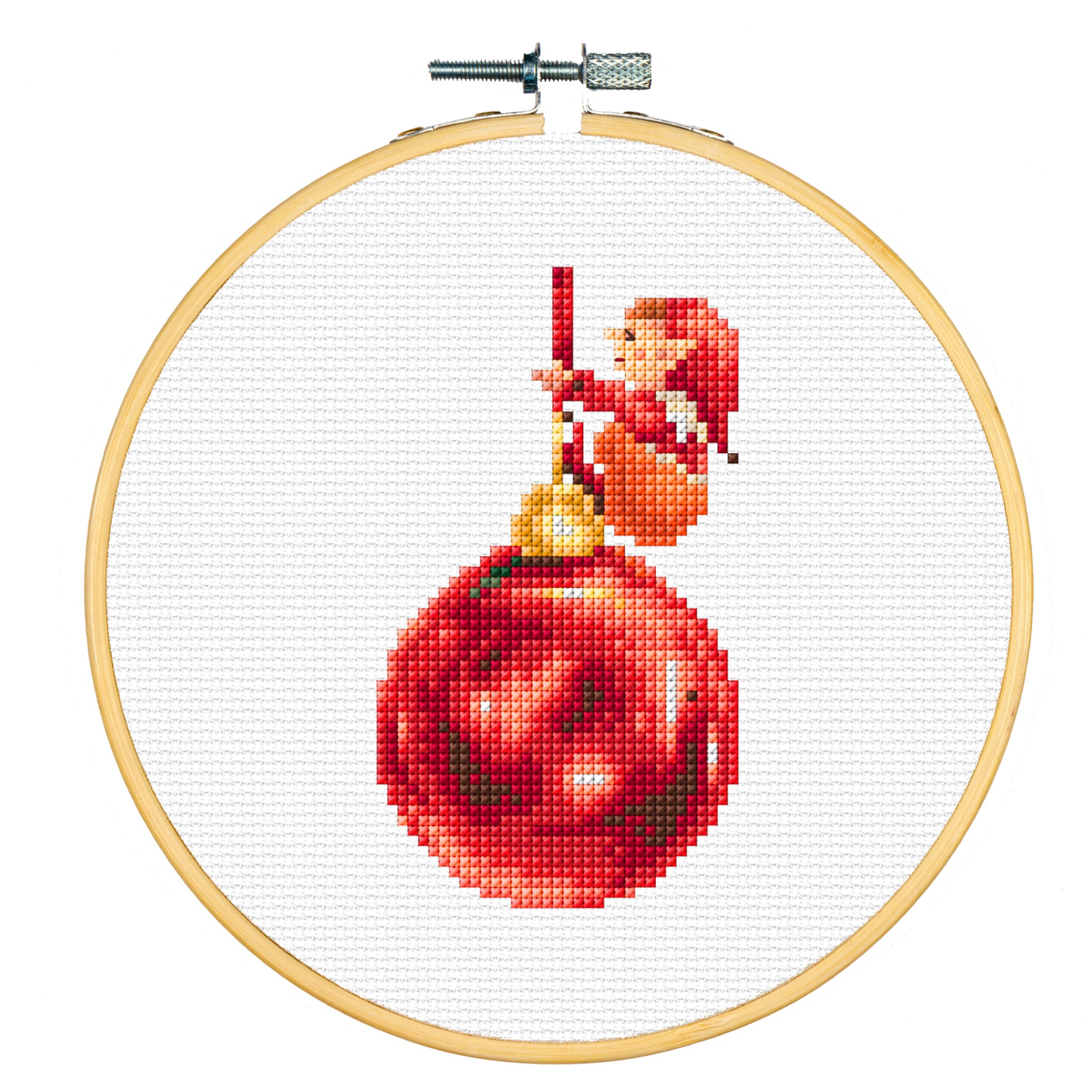 Dutch Stitch Brothers Embroidery Kits - Counted Cross Stitch Set with 6 Inch Hoop. 14 Count Aida Fabric. Ideal Embroidery Kits for Beginners. Christmas Theme. DSB043F