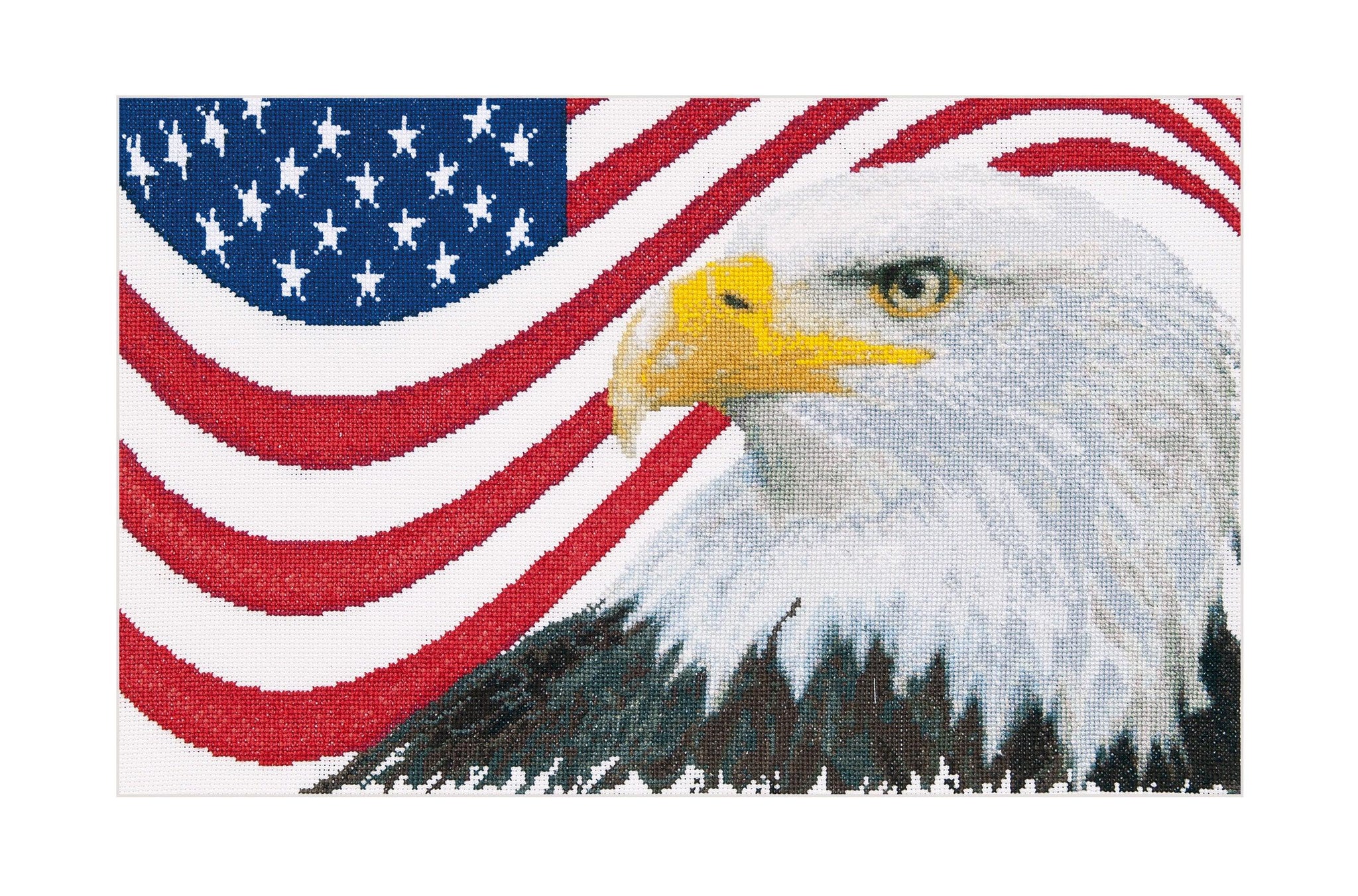 Thea Gouverneur - Counted Cross Stitch Kit - American Eagle - Aida - 14 count - 550A - Thea Gouverneur Since 1959