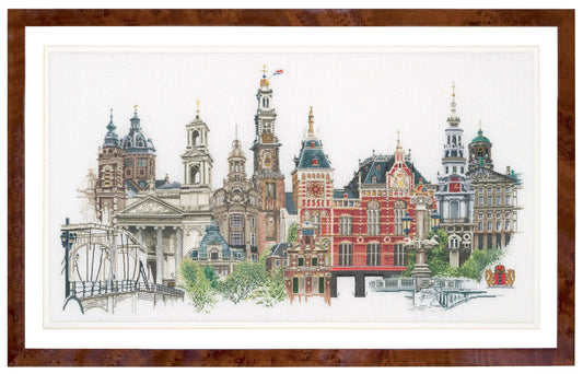 Thea Gouverneur - Counted Cross Stitch Kit - Amsterdam - Linen - 36 count - 450 - Thea Gouverneur Since 1959