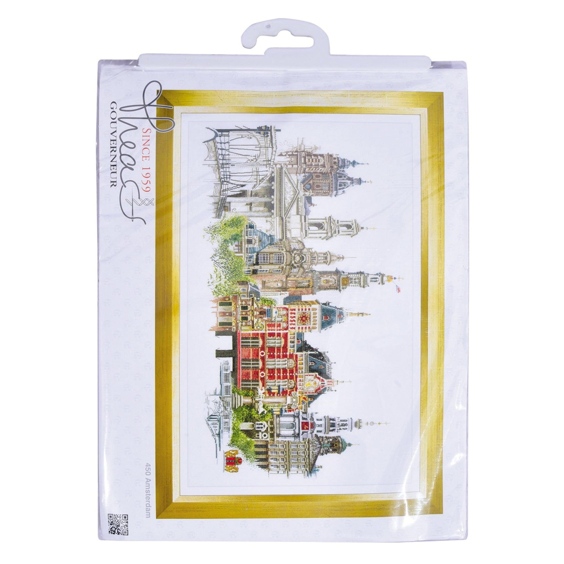 Thea Gouverneur - Counted Cross Stitch Kit - Amsterdam - Linen - 36 count - 450 - Thea Gouverneur Since 1959