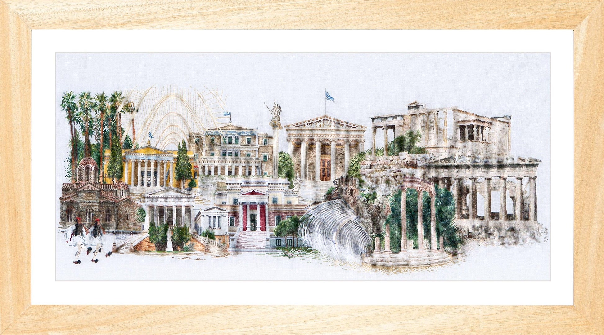 Thea Gouverneur - Counted Cross Stitch Kit - Athens Greece - Linen - 36 count - 545 - Thea Gouverneur Since 1959