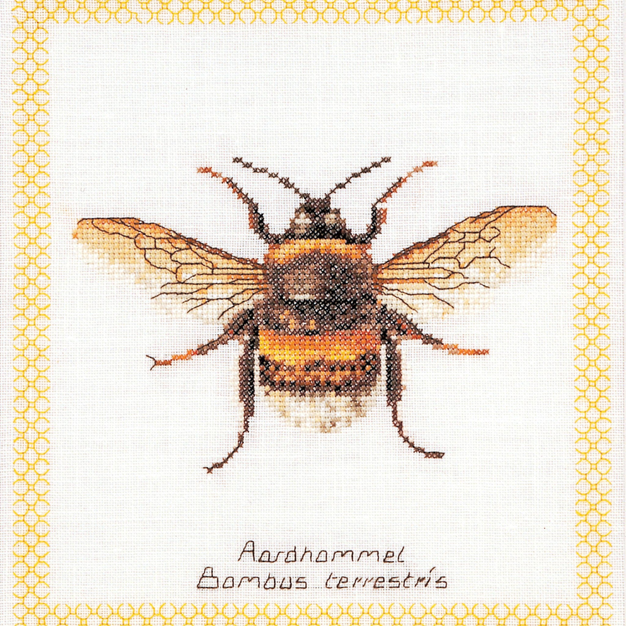 Thea Gouverneur - Counted Cross Stitch Kit - Bumble Bee - Aida - 16 count - 3018A - Thea Gouverneur Since 1959