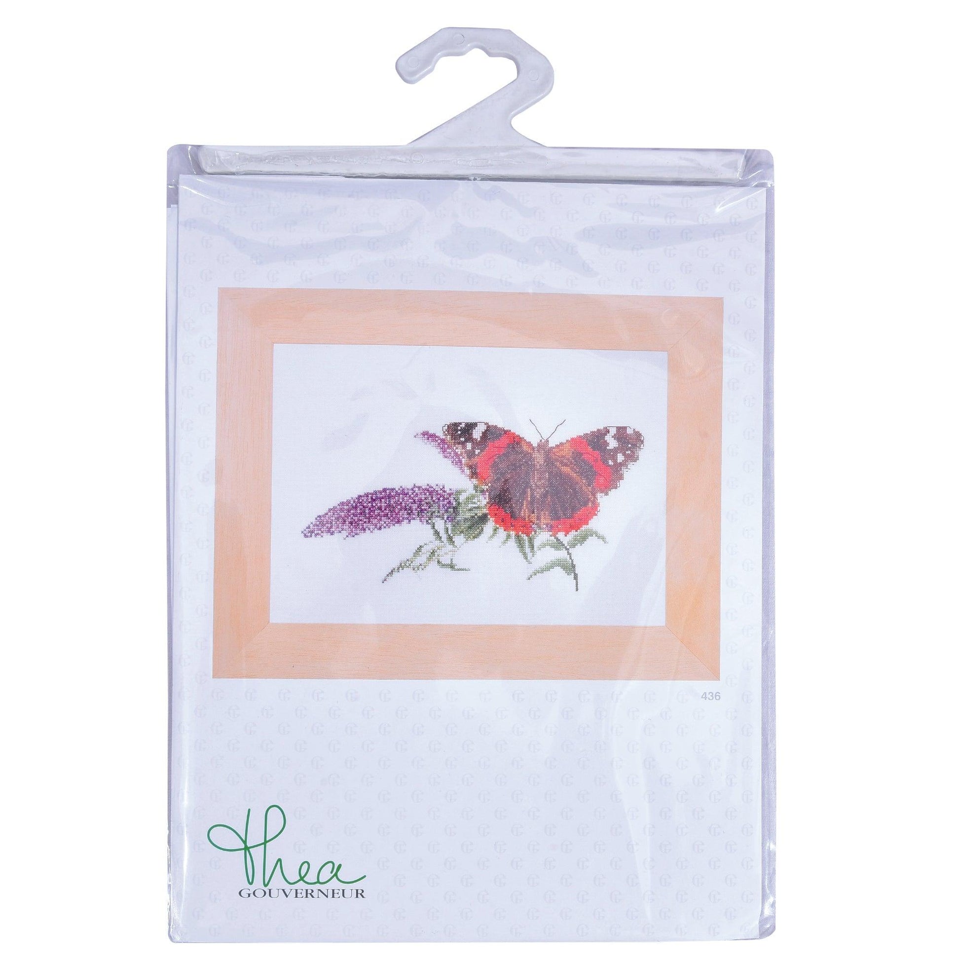 Thea Gouverneur - Counted Cross Stitch Kit - Butterfly-Budlea - Aida - 18 count - 436A - Thea Gouverneur Since 1959