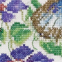 Thea Gouverneur - Counted Cross Stitch Kit - Butterfly-Clematis - Aida - 18 count - 438A - Thea Gouverneur Since 1959