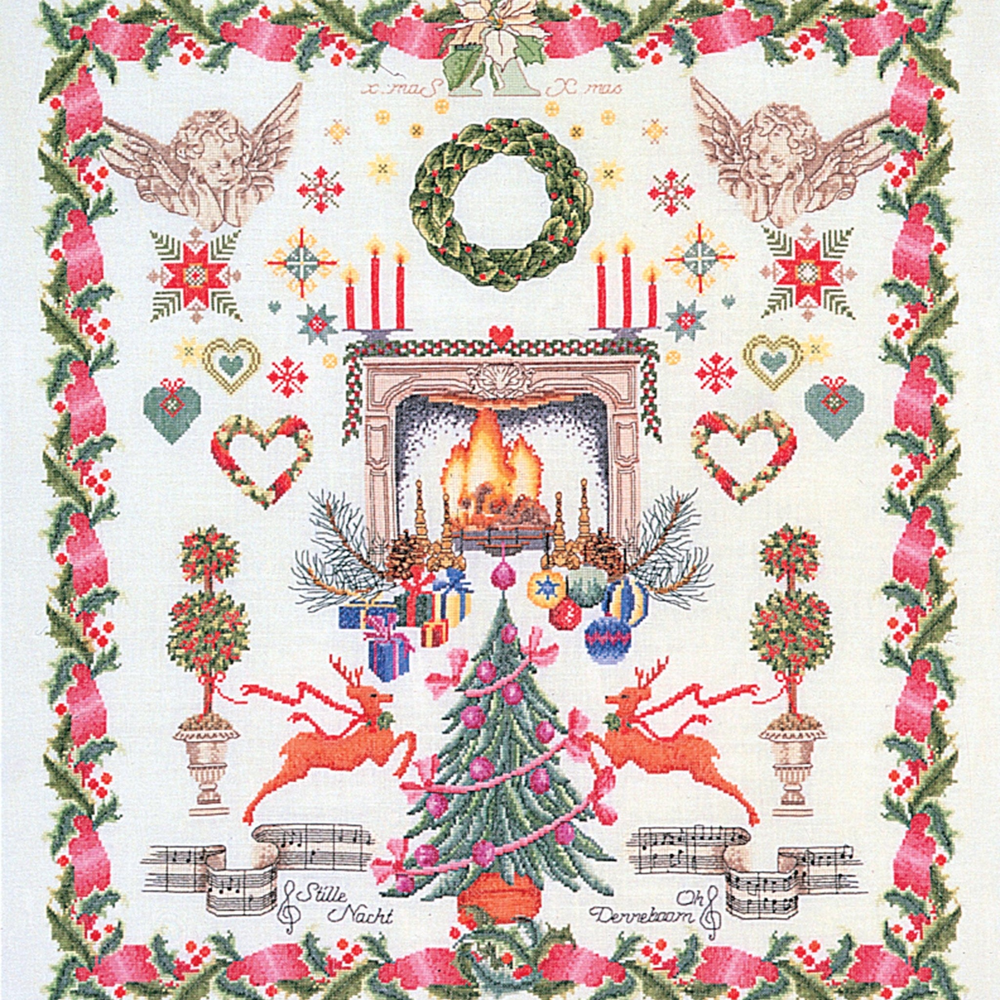 Thea Gouverneur - Counted Cross Stitch Kit - Christmas Design - Aida - 16 count - 2077A - Thea Gouverneur Since 1959