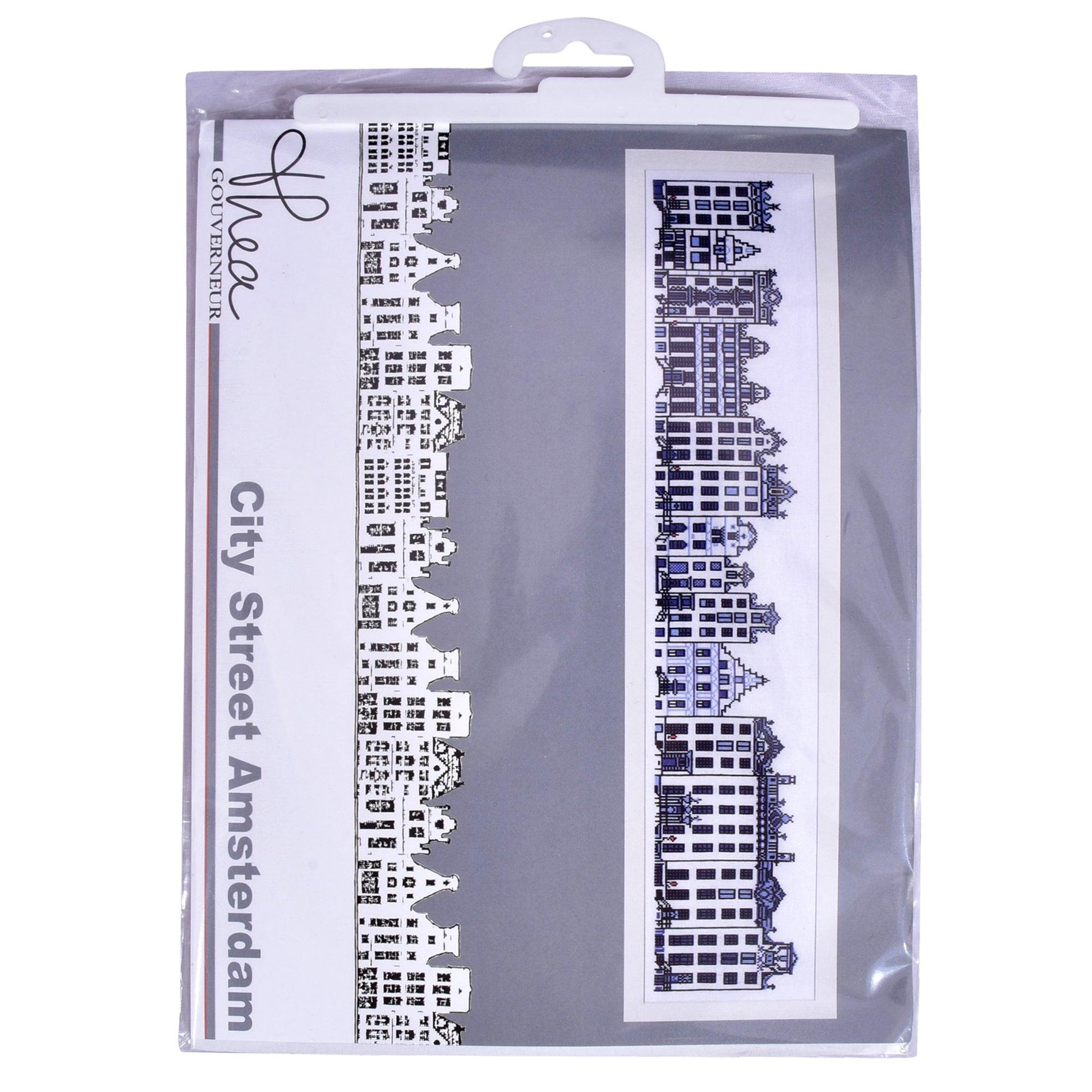 Thea Gouverneur - Counted Cross Stitch Kit - City Street Amsterdam - Linen - 32 count - 873 - Thea Gouverneur Since 1959