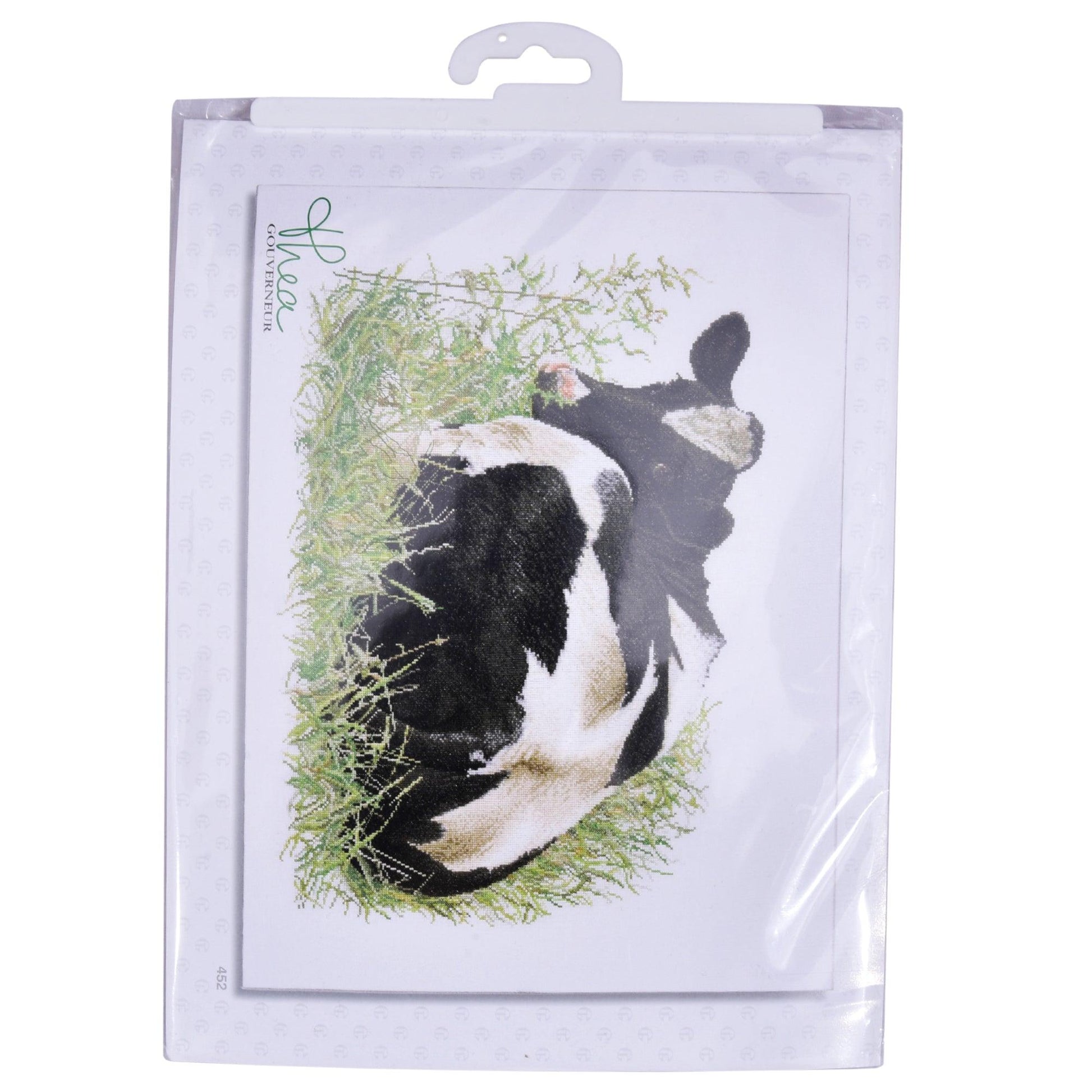 Thea Gouverneur - Counted Cross Stitch Kit - Cow (back) - Linen - 32 count - 452 - Thea Gouverneur Since 1959