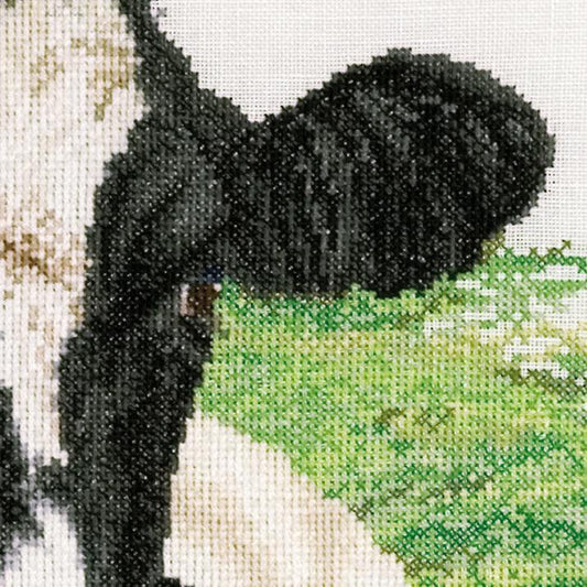 Thea Gouverneur - Counted Cross Stitch Kit - Cow (front) - Linen - 32 count - 451 - Thea Gouverneur Since 1959