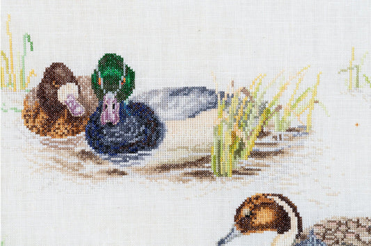 Thea Gouverneur - Counted Cross Stitch Kit - Ducks - Aida - 18 count - 2064A - Thea Gouverneur Since 1959