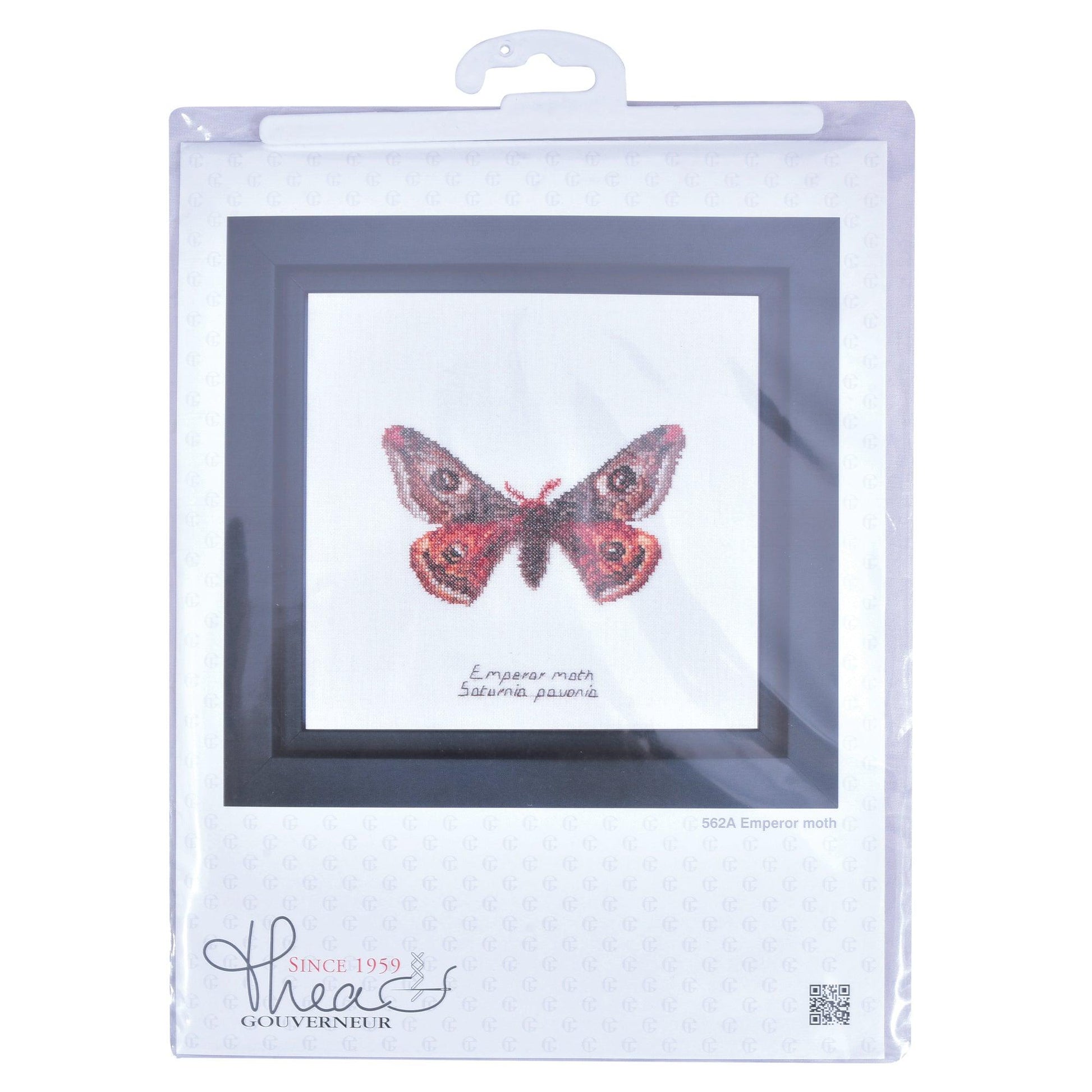 Thea Gouverneur - Counted Cross Stitch Kit - Emperor moth - Aida - 16 count - 562A - Thea Gouverneur Since 1959