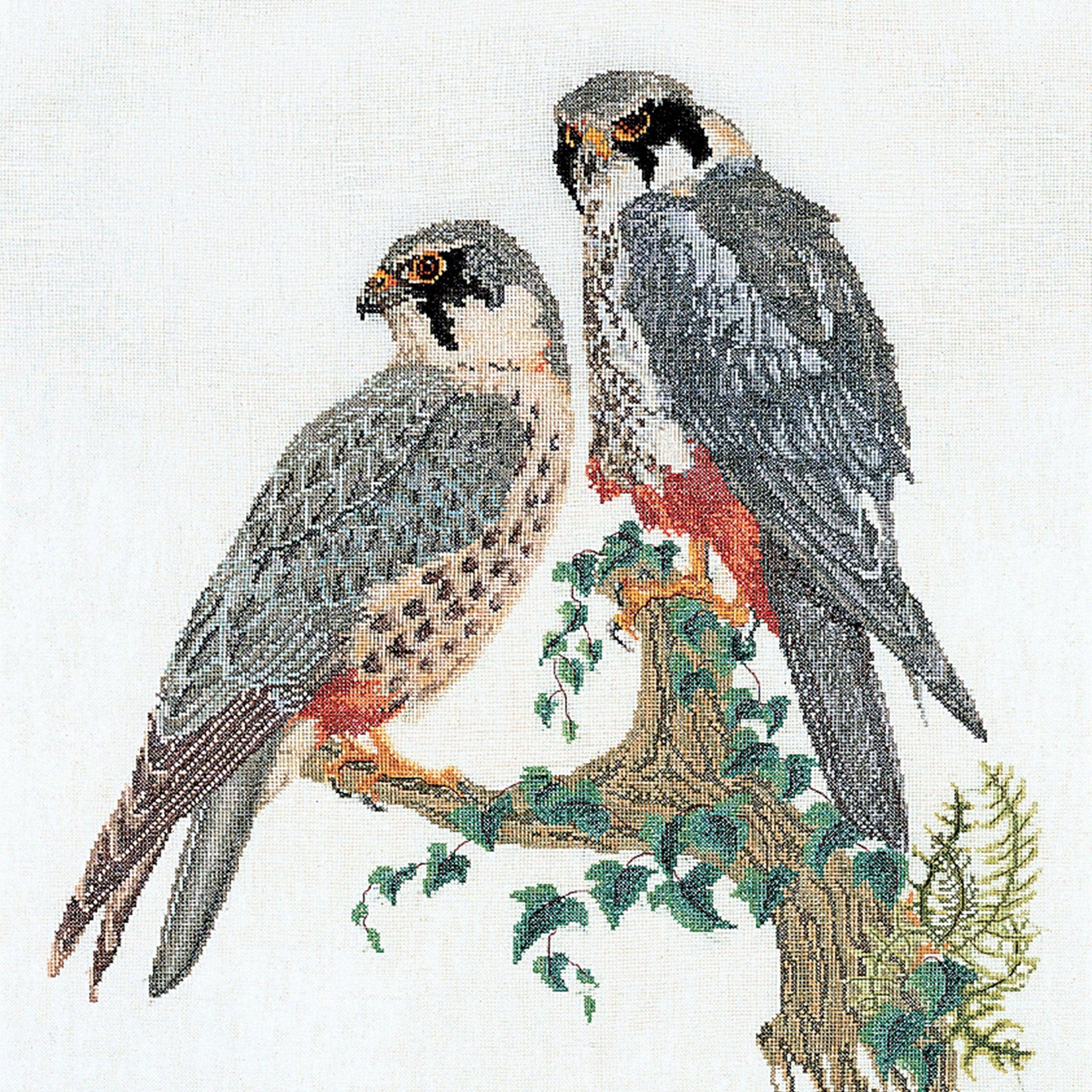 Thea Gouverneur - Counted Cross Stitch Kit - Falcons - Aida - 16 count - 2024A - Thea Gouverneur Since 1959