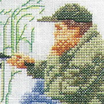 Thea Gouverneur - Counted Cross Stitch Kit - Fishing - Aida - 18 count - 3034A - Thea Gouverneur Since 1959