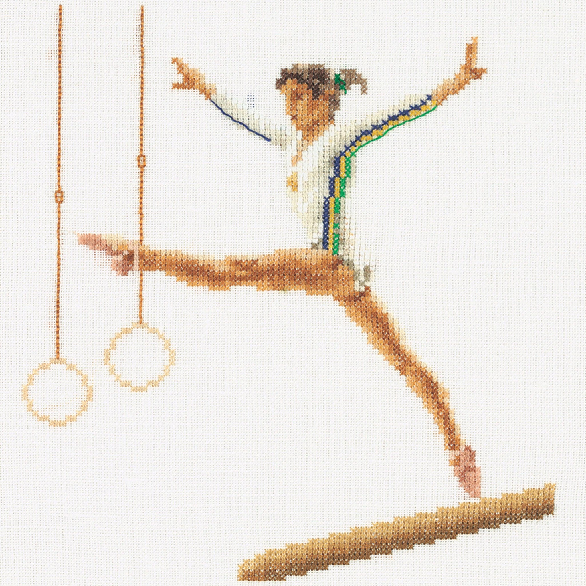 Thea Gouverneur - Counted Cross Stitch Kit - Gymnastics - Aida - 18 count - 3038A - Thea Gouverneur Since 1959