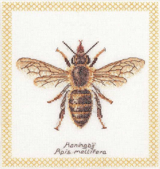 Thea Gouverneur - Counted Cross Stitch Kit - Honey Bee - Aida - 16 count - 3017A - Thea Gouverneur Since 1959