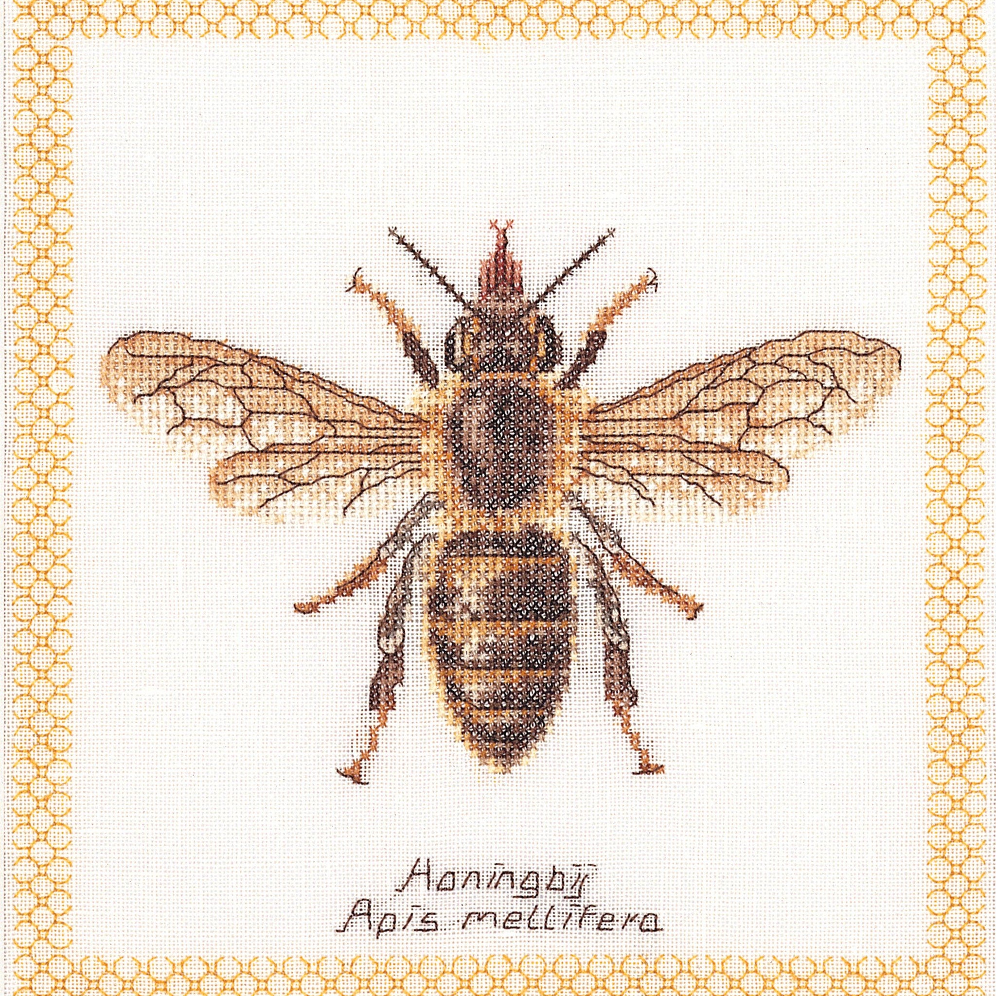 Thea Gouverneur - Counted Cross Stitch Kit - Honey Bee - Linen - 32 count - 3017 - Thea Gouverneur Since 1959