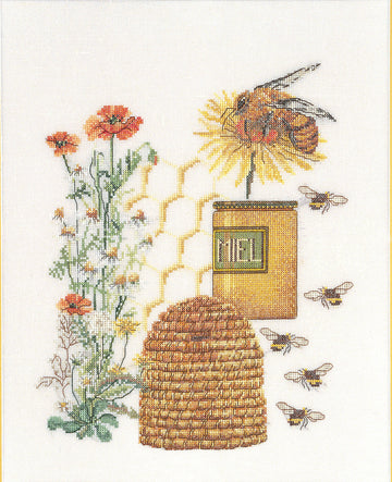 Thea Gouverneur - Counted Cross Stitch Kit - Honey Sampler - Linen - 32 count - 3016 - Thea Gouverneur Since 1959