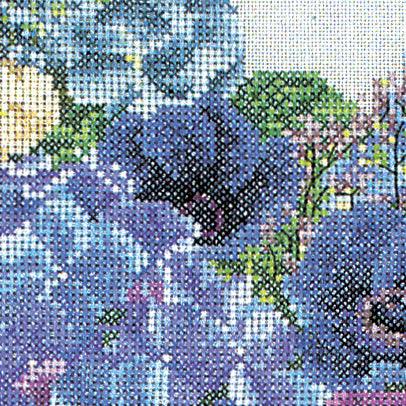 Thea Gouverneur - Counted Cross Stitch Kit - Hydrangea-Anemone - Aida - 16 count - 3025A - Thea Gouverneur Since 1959