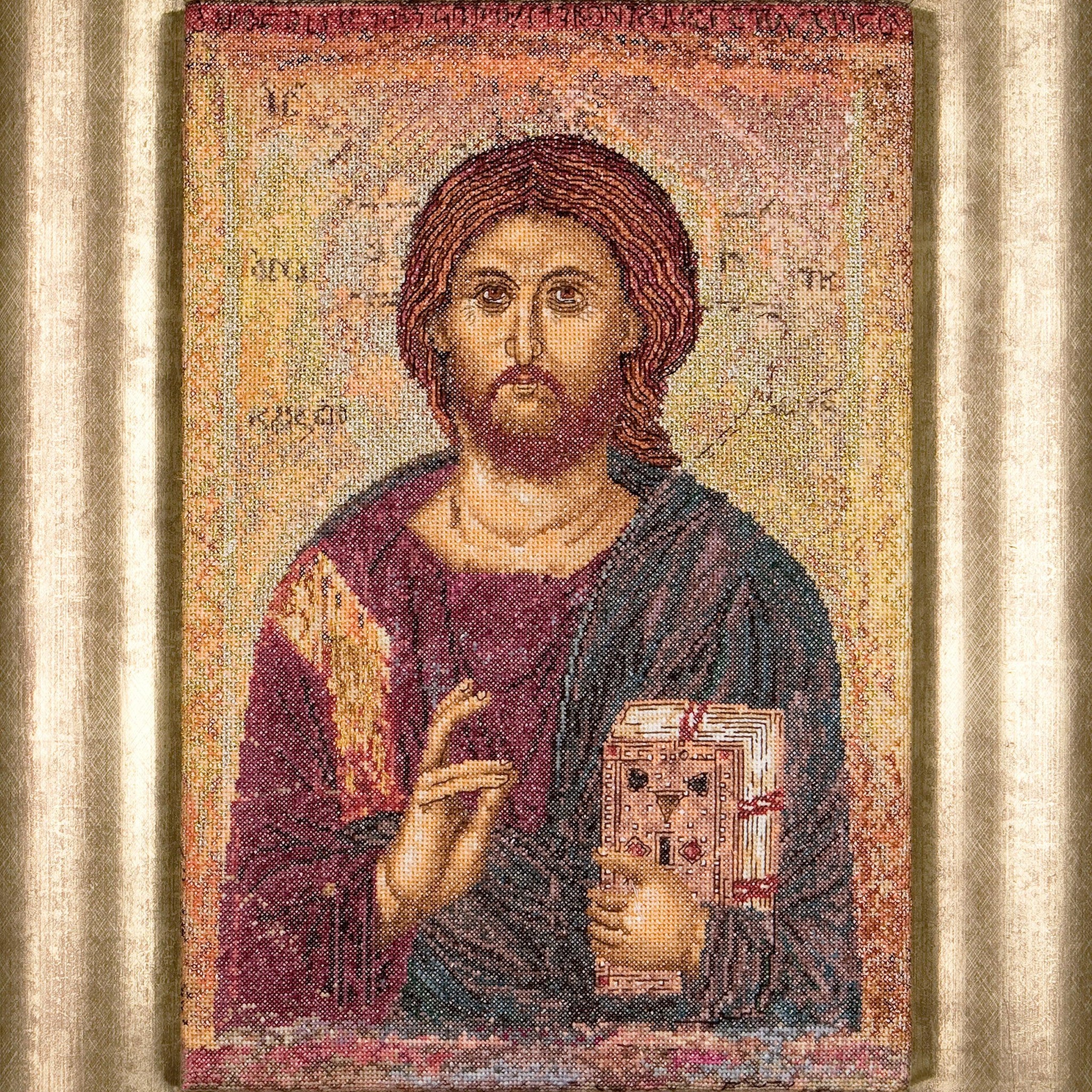 Thea Gouverneur - Counted Cross Stitch Kit - Icon Christ Pantokrator - Aida - 18 count - 476A - Thea Gouverneur Since 1959