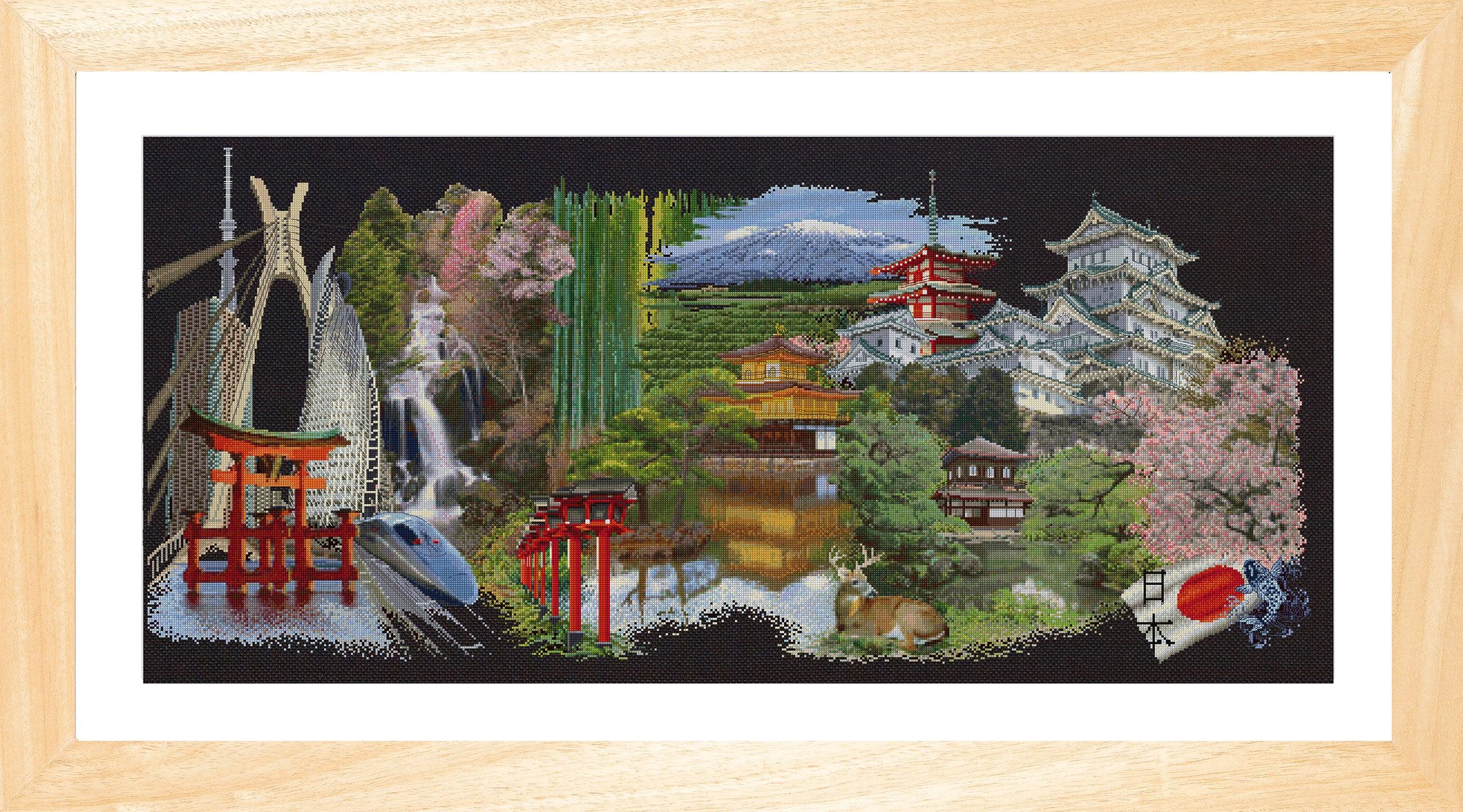 【AAKE】COLOR STITCH KARA JP Thea Gouverneur - Counted Cross Stitch Kit - Japan Black