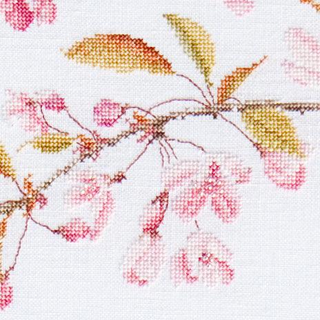 Thea Gouverneur - Counted Cross Stitch Kit - Japanese Blossom - Linen - 36 count - 481 - Thea Gouverneur Since 1959