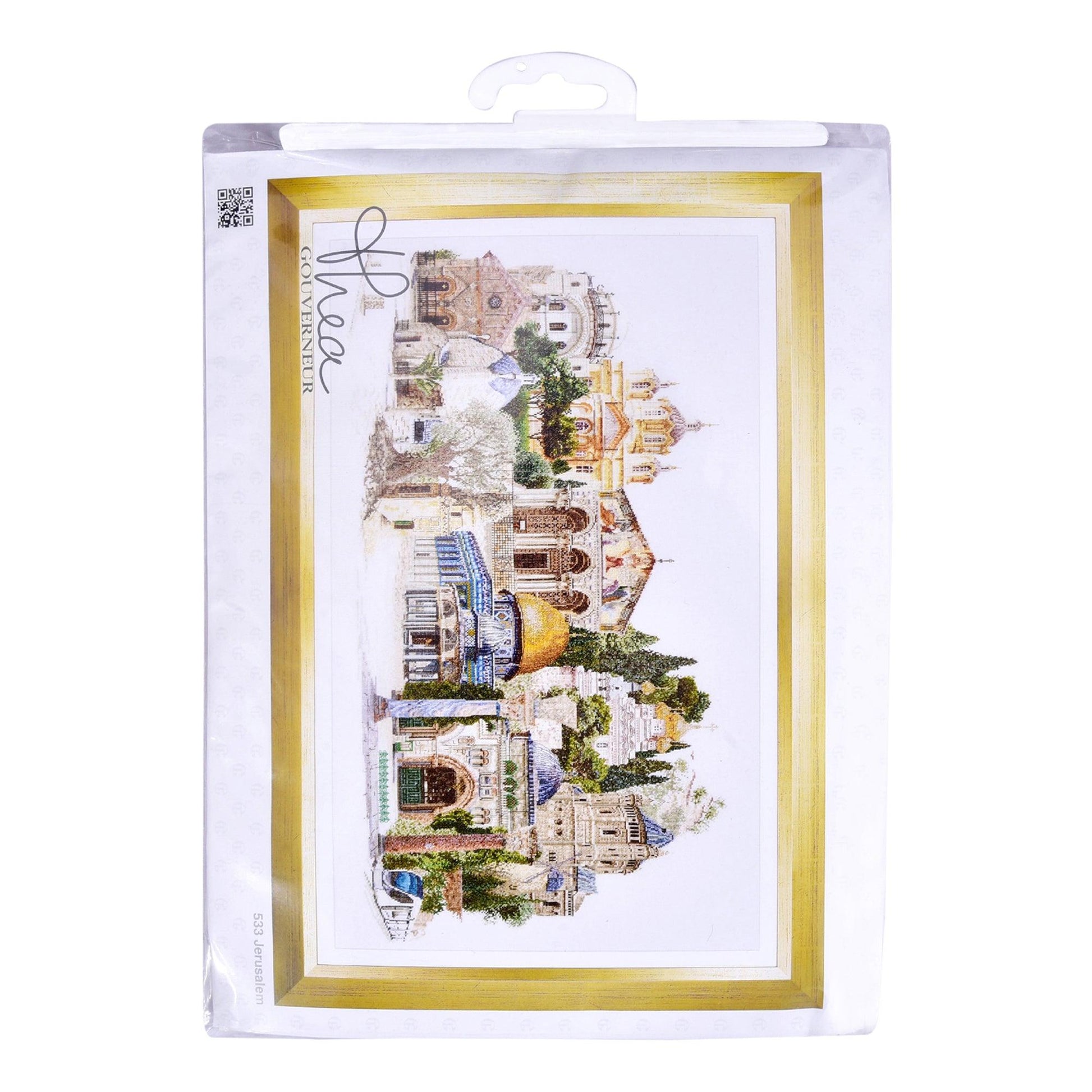 Thea Gouverneur - Counted Cross Stitch Kit - Jerusalem Israel - Aida - 18 count - 533A - Thea Gouverneur Since 1959