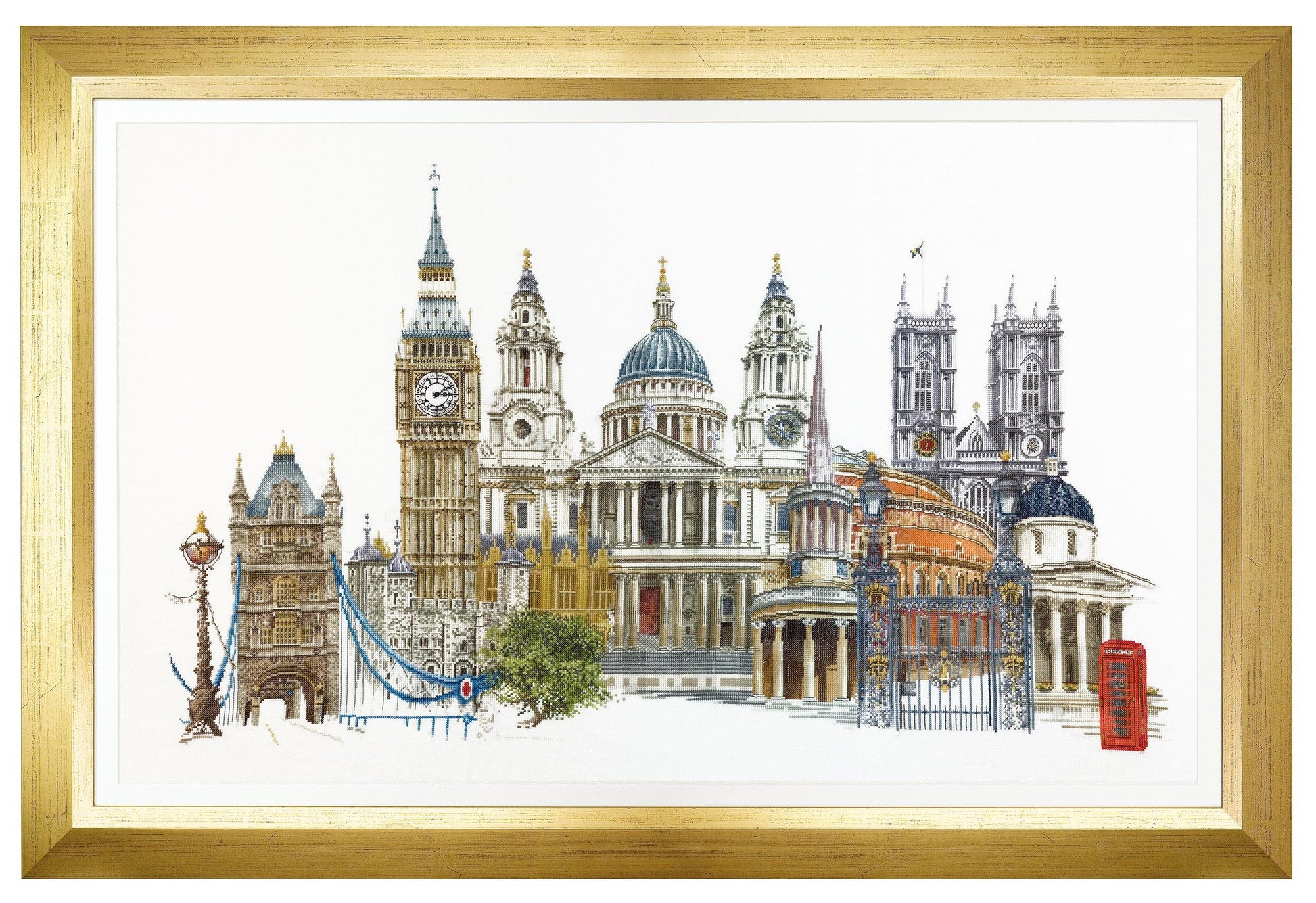 Thea Gouverneur - Counted Cross Stitch Kit - London - Aida - 18 count - 470A - Thea Gouverneur Since 1959