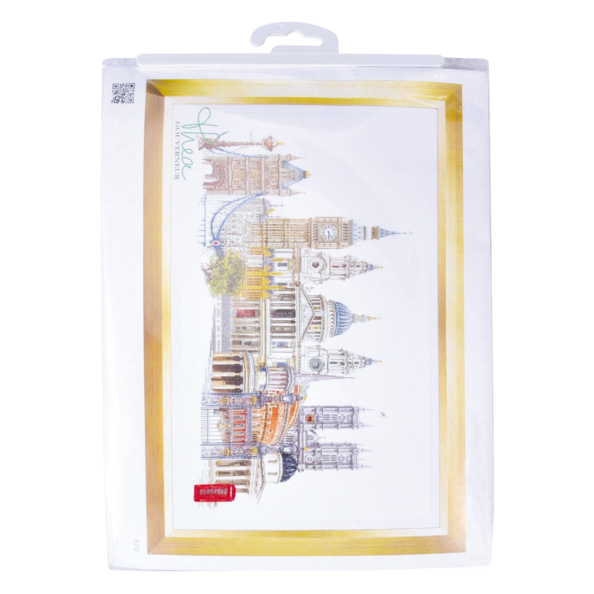 Thea Gouverneur - Counted Cross Stitch Kit - London - Linen - 36 count - 470 - Thea Gouverneur Since 1959