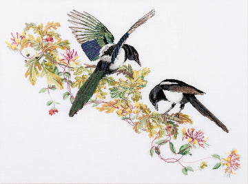 Thea Gouverneur - Counted Cross Stitch Kit - Magpie - Aida - 18 count - 1075A - Thea Gouverneur Since 1959